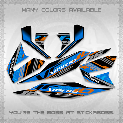 CLICK 125 V4 MALAY VARIO DECALS (2026 VV12 DESIGN) STICKER KITS BY STICKABOSS