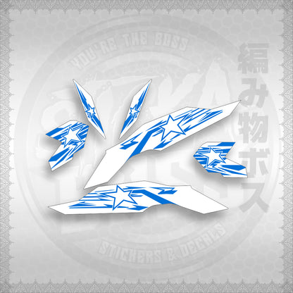 STICKER DECALS for CLICK V3 (CV3VRSTSTFOWH) By STICKABOSS (SOFIE LAMINATED WATERPROOF)