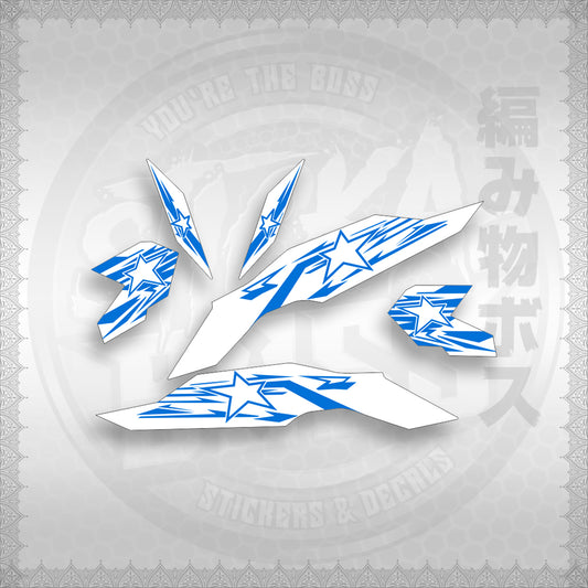 STICKER DECALS for CLICK V3 (CV3VRSTSTFOWH) By STICKABOSS (SOFIE LAMINATED WATERPROOF)