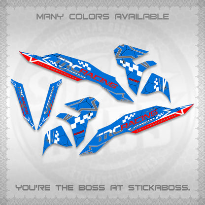 CLICK V3 DECALS (2026 TRC RACING DESIGN)STICKER DECALS By STICKABOSS