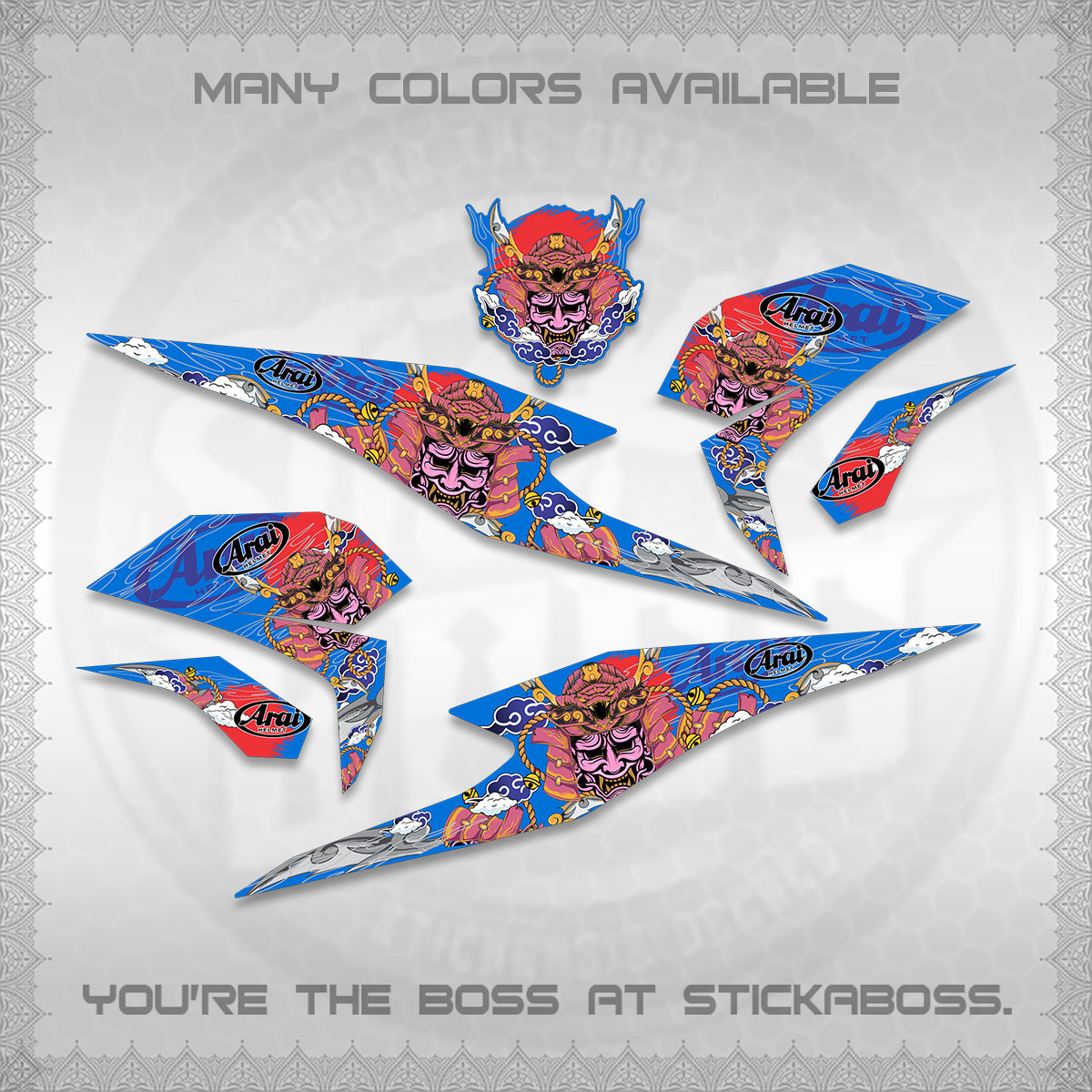 BEAT FI INDO DECALS (2026 NEW SAMURAI MOTIF) STICKER KITS BY STICKABOSS