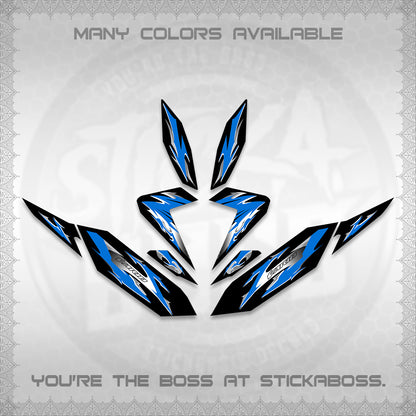 CLICK 125 V4 VARIO DECALS (2026 MODERN TRIBAL DESIGN) STICKER KITS By STICKABOSS