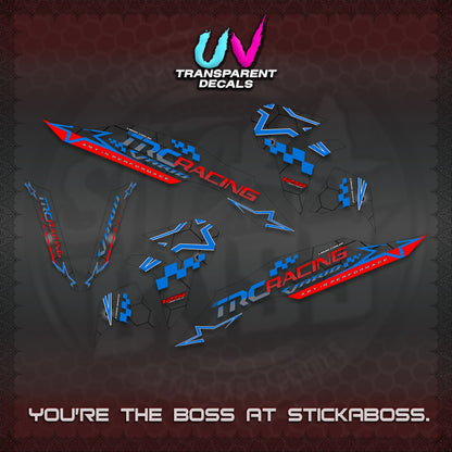 CLICK V3 UV TRANSPARENT DECALS (2026 TRC RACING DESIGN)STICKER DECALS By STICKABOSS