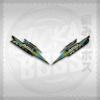 STICKER DECALS for MIO SPORTY / SMILE IINDO (MSPBABEN) By STICKABOSS (SOFIE LAMINATED WATERPROOF)