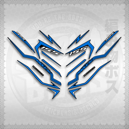 STICKER DECALS for AEROX V3 ALPHA TURBO INDO (AV3STTIRA) By STICKABOSS (SOFIE LAMINATED WATERPROOF)