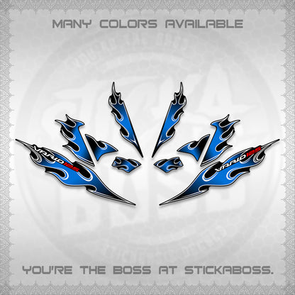 CLICK 125 V4 VARIO DECALS (2026 MOTIF FLAME 1 TONE)STICKER DECALS By STICKABOSS