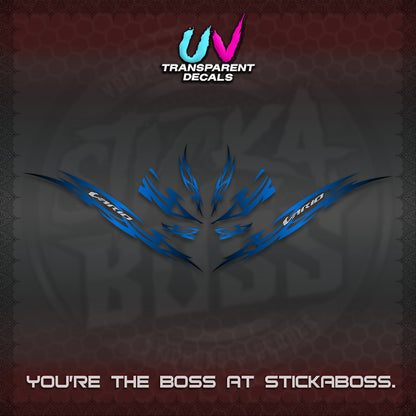 CLICK 125 V3 INDO VARIO UV TRANSPARENT DECALS (2026 NUSANTARA STRIPING) STICKER DECALS By STICKABOSS
