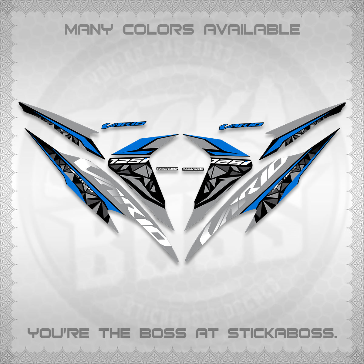 CLICK 125 V2 VARIO DECALS (2018–2022 STYLE DESIGN) STICKER DECALS BY STICKABOSS