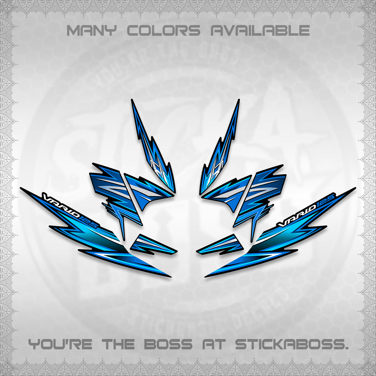 CLICK 125 V4 INDO VARIO DECALS (2026 VANDOREN STYLE) STICKER DECALS By STICKABOSS