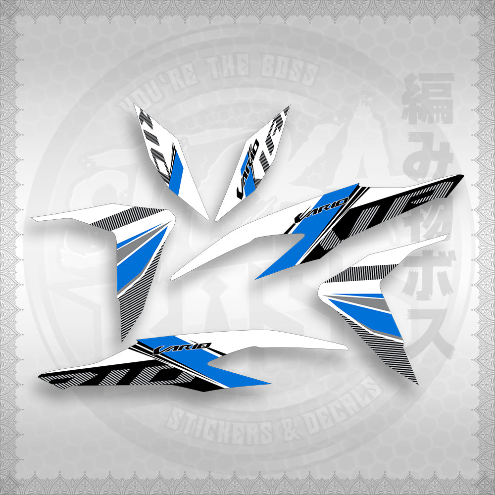 STICKER DECALS for CLICK V2 (CV2VA20MAFOWH) By STICKABOSS (SOFIE LAMINATED WATERPROOF)