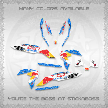 CLICK V3 DECALS (2026 BULLREDS RACE DESIGN) STICKER KITS BY STICKABOSS