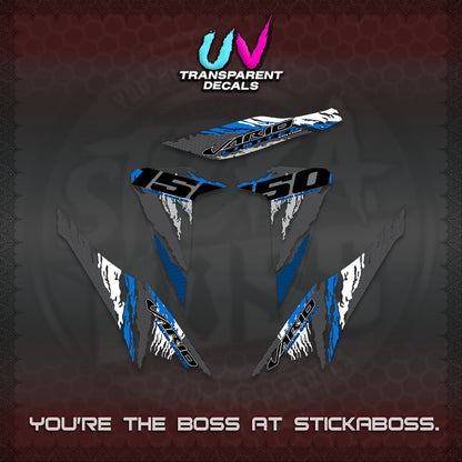 CLICK 150 V2 VARIO UV TRANSPARENT DECALS (2022 SPECIAL SPLASH DESIGN) STICKER KITS BY STICKABOSS