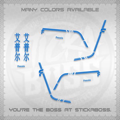 FAZZIO DECALS (2026 JAPAN LINES) STICKER KITS BY STICKABOSS