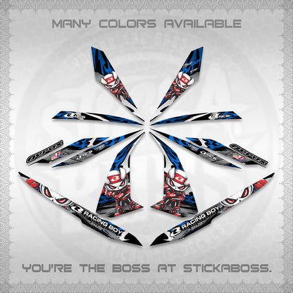 AEROX 155 V1 DECALS (2026 NEW RCB 2.0 DESIGN) STICKER KITS BY STICKABOSS