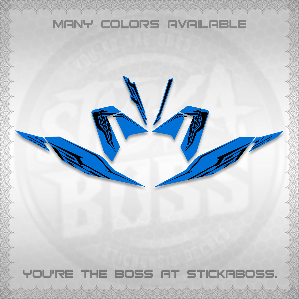 CLICK 125 V4 DECALS (2026 VEERIZA STYLISH DESIGN) STICKER DECALS By STICKABOSS