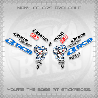 AEROX V2 FOR WHITE DECALS (2026 RACE ZOMBIE DESIGN) STICKER DECALS By STICKABOSS