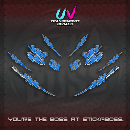 ADV 160 UV TRANSPARENT STRIPING(1 TONE PUTREA VIRDIAN) STICKER DECALS By STICKABOSS