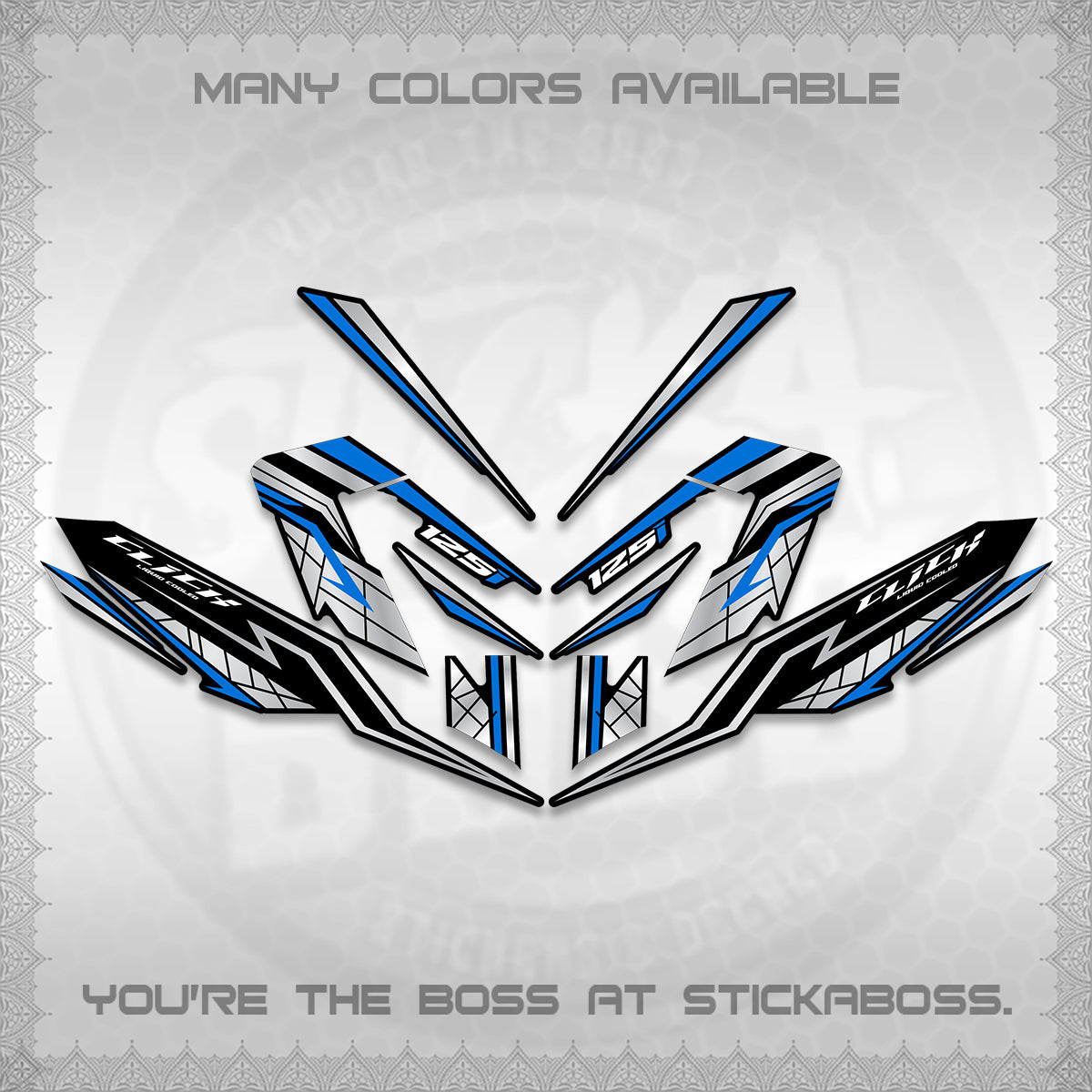 CLICK V4 INDO DECALS (2026 NEW LINE X STYLE) STICKER KITS By STICKABOSS