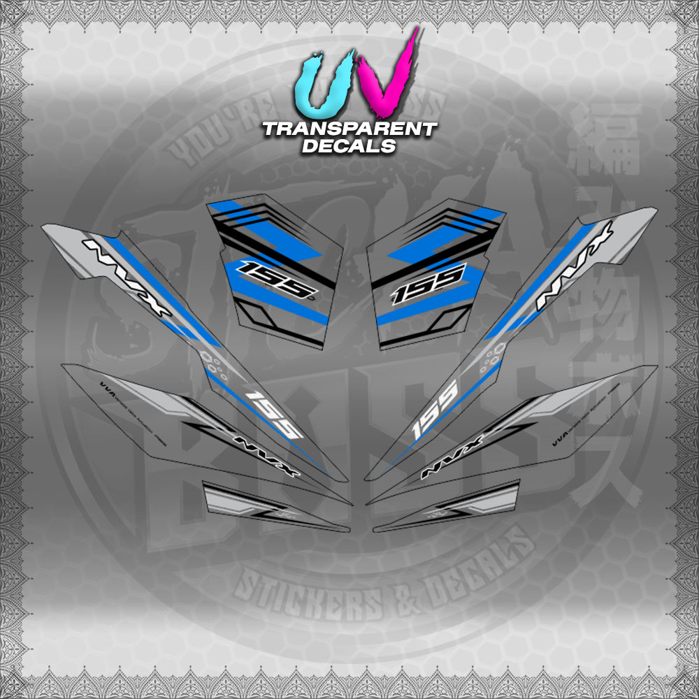 【PREMIUM UV PRINT】TRANSPARENT AEROX V3 ALPHA TURBO INDO (AV3NVRAST) 【WITH FREEBIES】