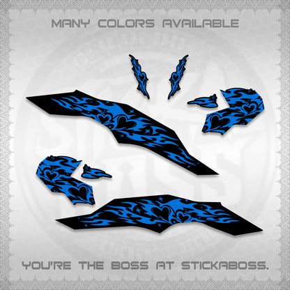 CLICK 125 V3 DECALS (2026 TRIBAL HEART DESIGN) STICKER KITS BY STICKABOSS