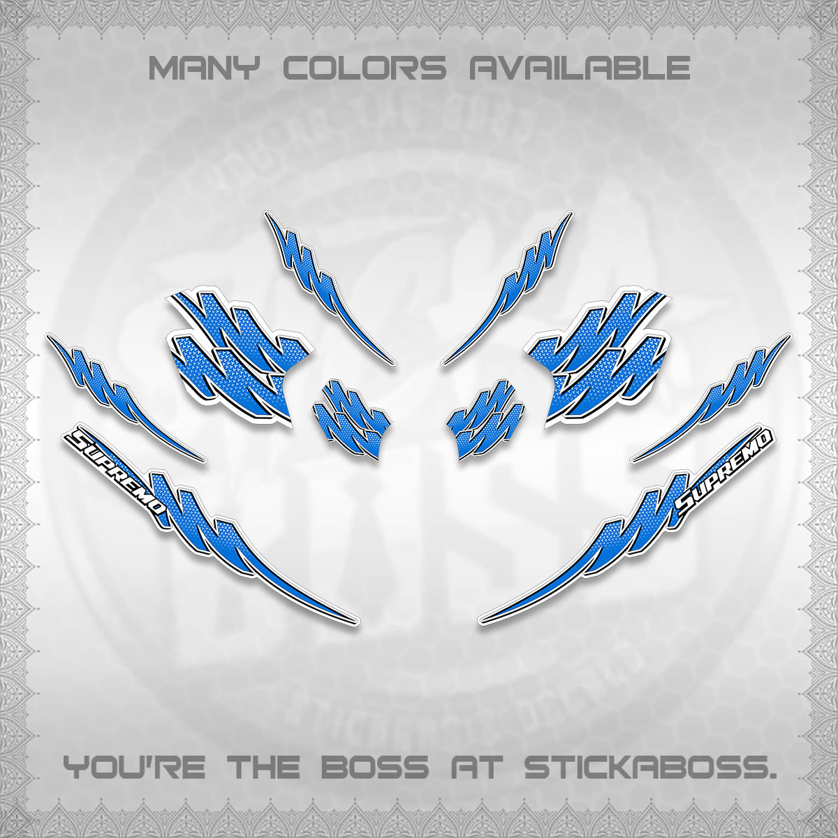 ADV 160 STRIPING FOR WHITE  (1 TONE PUTREA VIRDIAN)STICKER DECALS By STICKABOSS