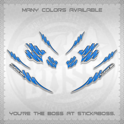 ADV 160 STRIPING FOR WHITE  (1 TONE PUTREA VIRDIAN)STICKER DECALS By STICKABOSS
