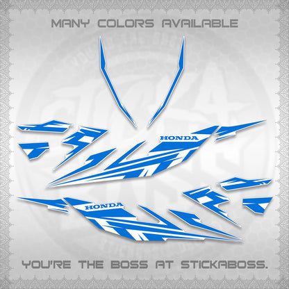 CLICK 125 V4 FOR WHITE DECALS (2026 MINIMAL 001 DESIGN) STICKER DECALS By STICKABOSS