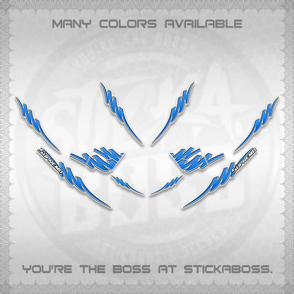 AEROX V2 FOR WHITE STRIPING DECALS (1 TONE PUTRA VIRDIAN)STICKER DECALS BY STICKABOSS