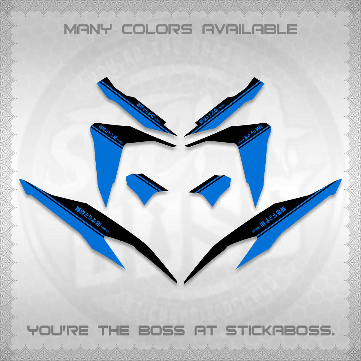 CLICK V2 DECALS (TRUENO STYLE DESIGN) STICKER KITS BY STICKABOSS
