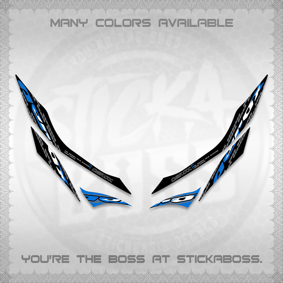 AEROX 155 V1 DECALS (NEW 2026 VORTEX) STICKER KITS BY STICKABOSS
