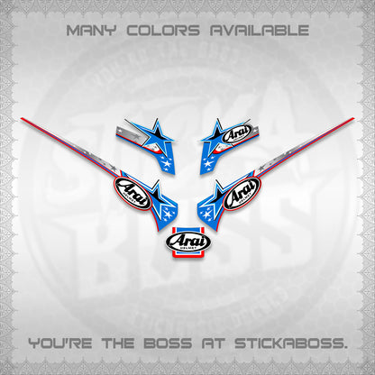 GIORNO 125 THAI DECALS (2026 ARAI S001) STICKER DECALS BY STICKABOSS