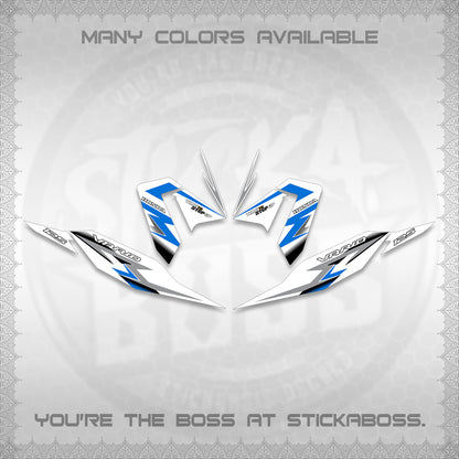 CLICK 125 V4 VARIO FOR WHITE DECALS (2026 VR0006 DESIGN) STICKER KITS BY STICKABOSS