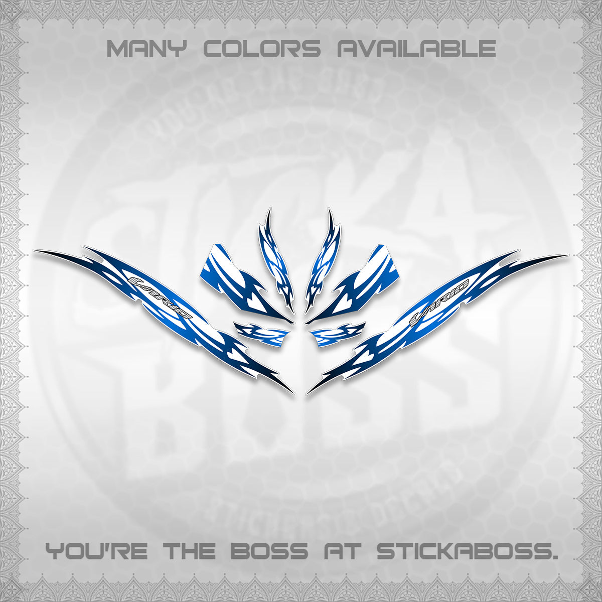 CLICK 125 V3 INDO VARIO FOR WHITE DECALS (2026 NUSANTARA STRIPING) STICKER DECALS By STICKABOSS