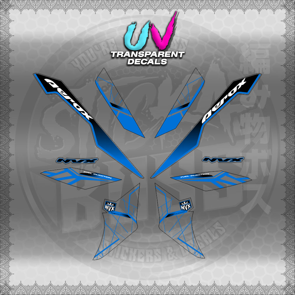 【PREMIUM UV PRINT】TRANSPARENT AEROX V3 ALPHA TURBO INDO-MALAYSIAN (AV3MAMABO)【WITH FREEBIES】