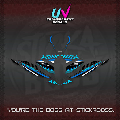 CLICK 125 V4 VARIO UV TRANSPARENT DECALS (2026 VR0007 DESIGN) STICKER KITS By STICKABOSS