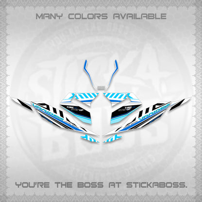 CLICK 125 V4 VARIO FOR WHITE DECALS (2026 VR0007 DESIGN) STICKER KITS By STICKABOSS