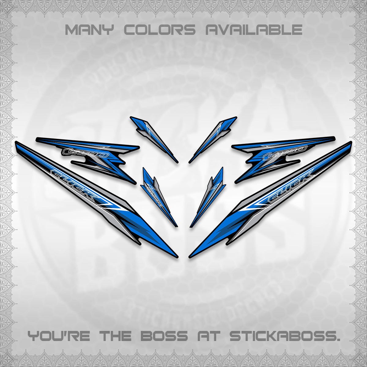 CLICK 160 VARIO DECAL(2026 SHARP 00-A1 DESIGN)STICKER DECALS By STICKABOSS