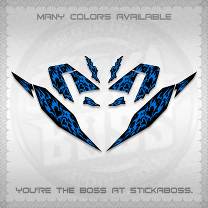 CLICK 125 V4 DECALS (2026 TRIBAL HEART DESIGN) STICKER KITS BY STICKABOSS