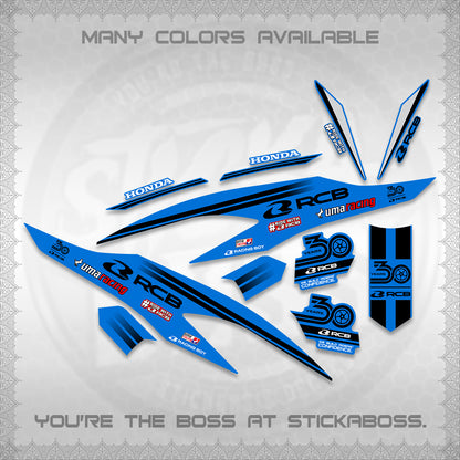 CLICK 125 V2 DECALS (2026 30TH ANNIVERSARY RACING DESIGN) STICKER DECALS BY STICKABOSS