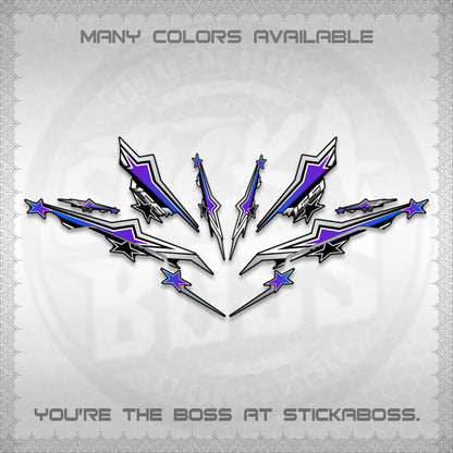 AEROX 155 V3 INDO DECALS (ALPHA TURBO 0004)STICKER DECALS By STICKABOSS