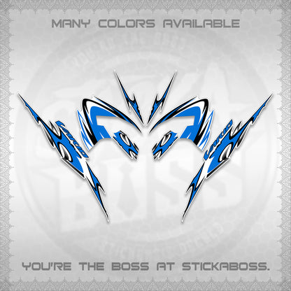 CLICK 125 V3 VARIO STRIPING FOR WHITE DECALS (2026 NEW LED DESIGN) STICKER KITS By STICKABOSS