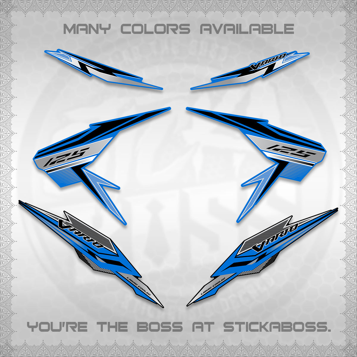 CLICK V2 VARIO DECALS (ATLAS APPOLO) STICKER DECALS By STICKABOSS