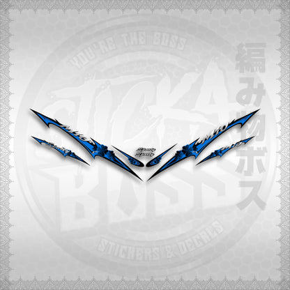 STICKER DECALS for MIO SPORT / MIO 1 (MSPSHEDCL) By STICKABOSS (SOFIE LAMINATED WATERPROOF)