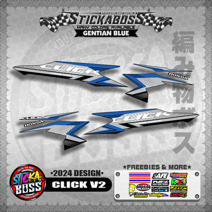 CLICK V2 STOCK DECALS ( 2024 DESIGN )【WITH FREEBIES】