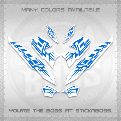 CLICK 125 V3 VARIO INDO-MALAY FOR WHITE DECALS (2026 TRIBAL LINES DESIGN) STICKER DECALS By STICKABOSS