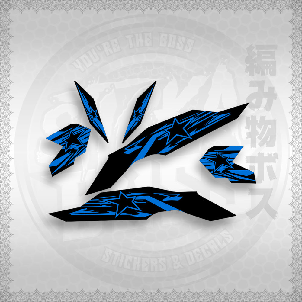 STICKER DECALS for CLICK V3 (CV3VRSTST) By STICKABOSS (SOFIE LAMINATED WATERPROOF)