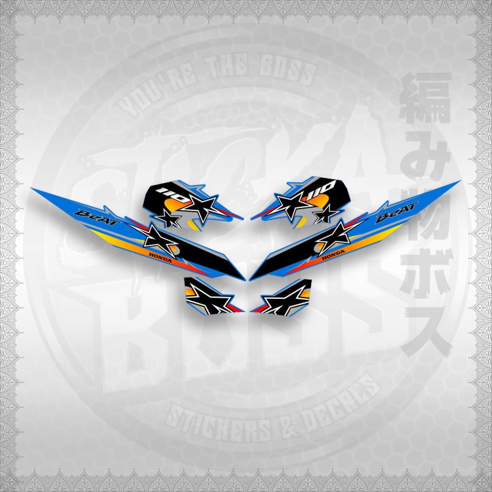 BEAT Fi V2 INDO CONCEPT ( TERBARU MOTIF ) STICKER DECALS By STICKABOSS