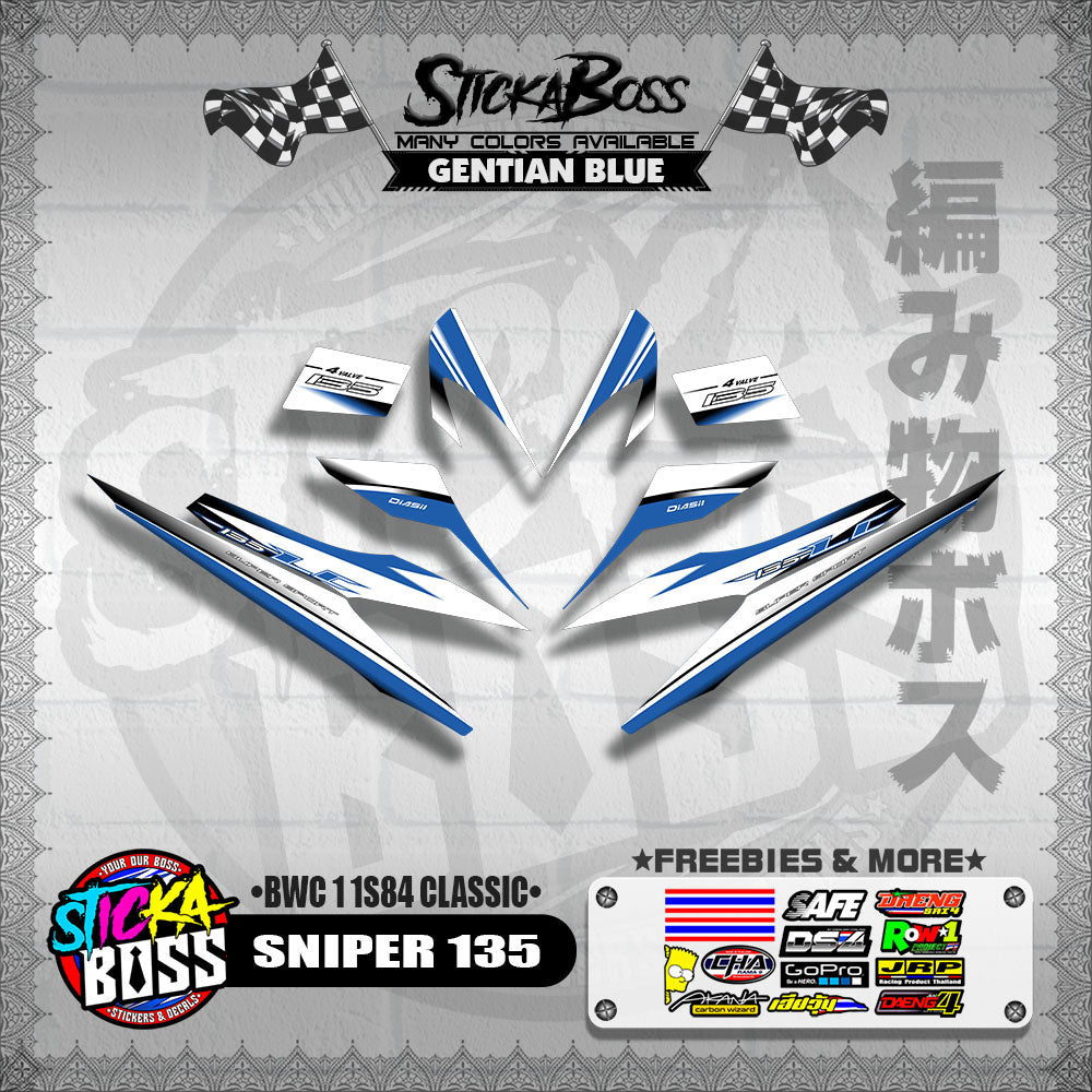 SNIPER 135 DECALS ( BWC 1 1S84 CLASSIC )【WITH FREEBIES】