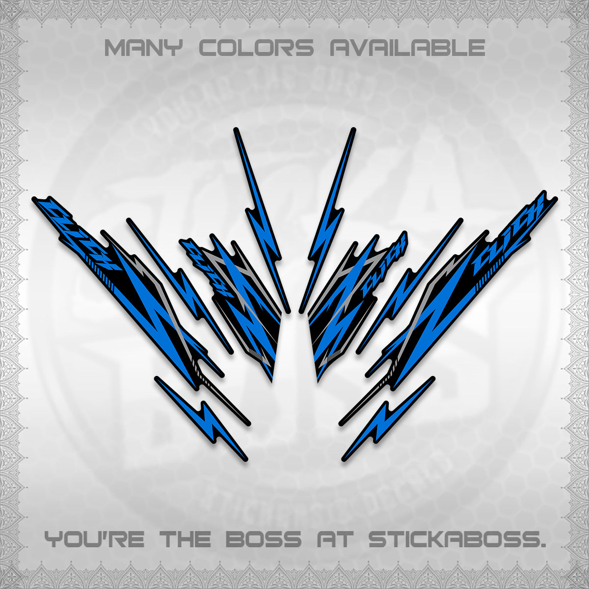 CLICK 125 V2 INDO DECALS (2024 CL 00-A8 STYLE) STICKER KITS By STICKABOSS