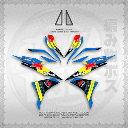 STICKER DECALS for SNIPER 135 MX (S135REBUIN)By STICKABOSS (SOFIE LAMINATED WATERPROOF)